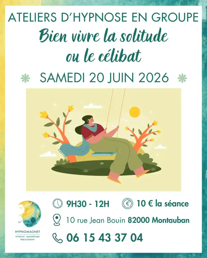 Atelier bien vivre la solitude - samedi 20 juin 2026 Hypnomagnet