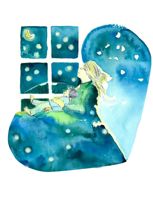 illustration grand mère transmission Hypnomagnet