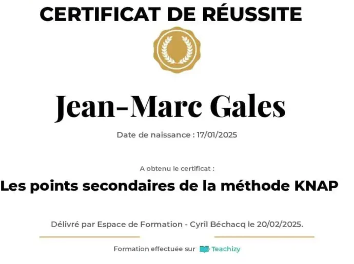 Jean Marc Galès Points Knap